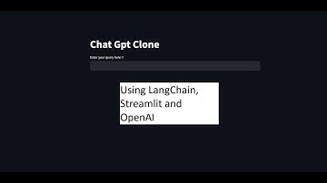 ChatGPT Question-Answer Simple App using LangChain, Streamlit and OpenAI