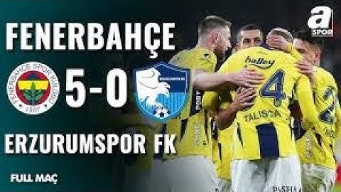 Fenerbahçe 5 0 Erzurumspor FK MAÇ ÖZETİ   Ziraat Türkiye Kupası B Grubu