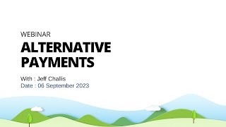 Alternative payments webinar