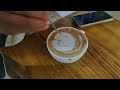 Latte art using pin 