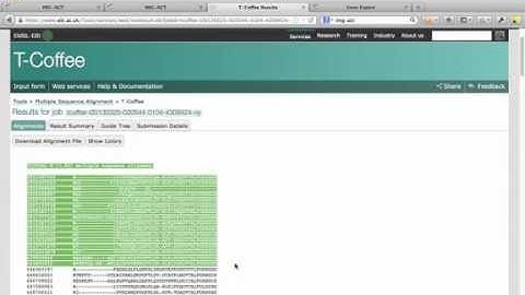 Sequence Based Similarity Moedule T-Coffee from IMG-ACT