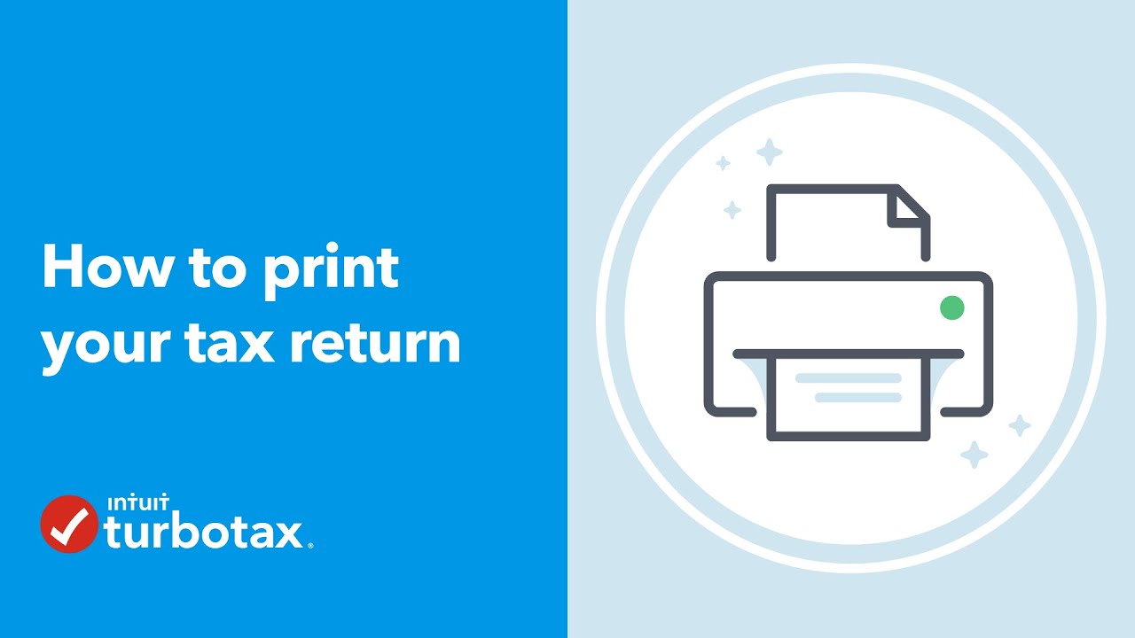 How to print you TurboTax return / TurboTax Support Canada