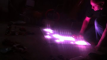 Digital Snow and Rain on Multi Touch Sensitive Floor Tile WS2812B Si1143 SK6812 RGB LED