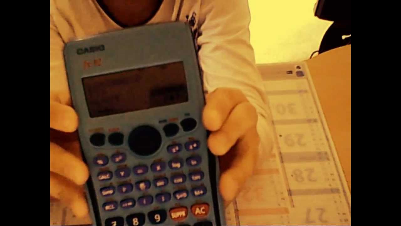 Comment Eteindre La Calculatrice Casio Fx 92