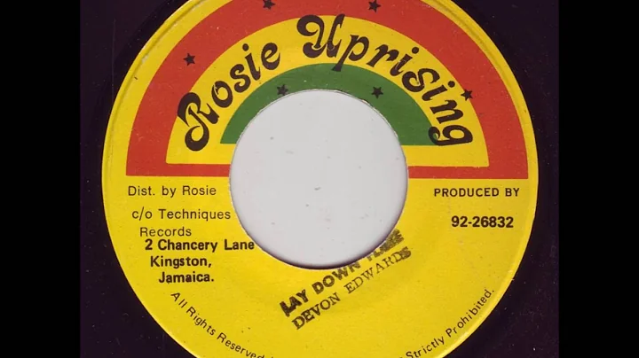 Devon Edwards - Lay Down Flate + Dub - 7" Rosie Up...
