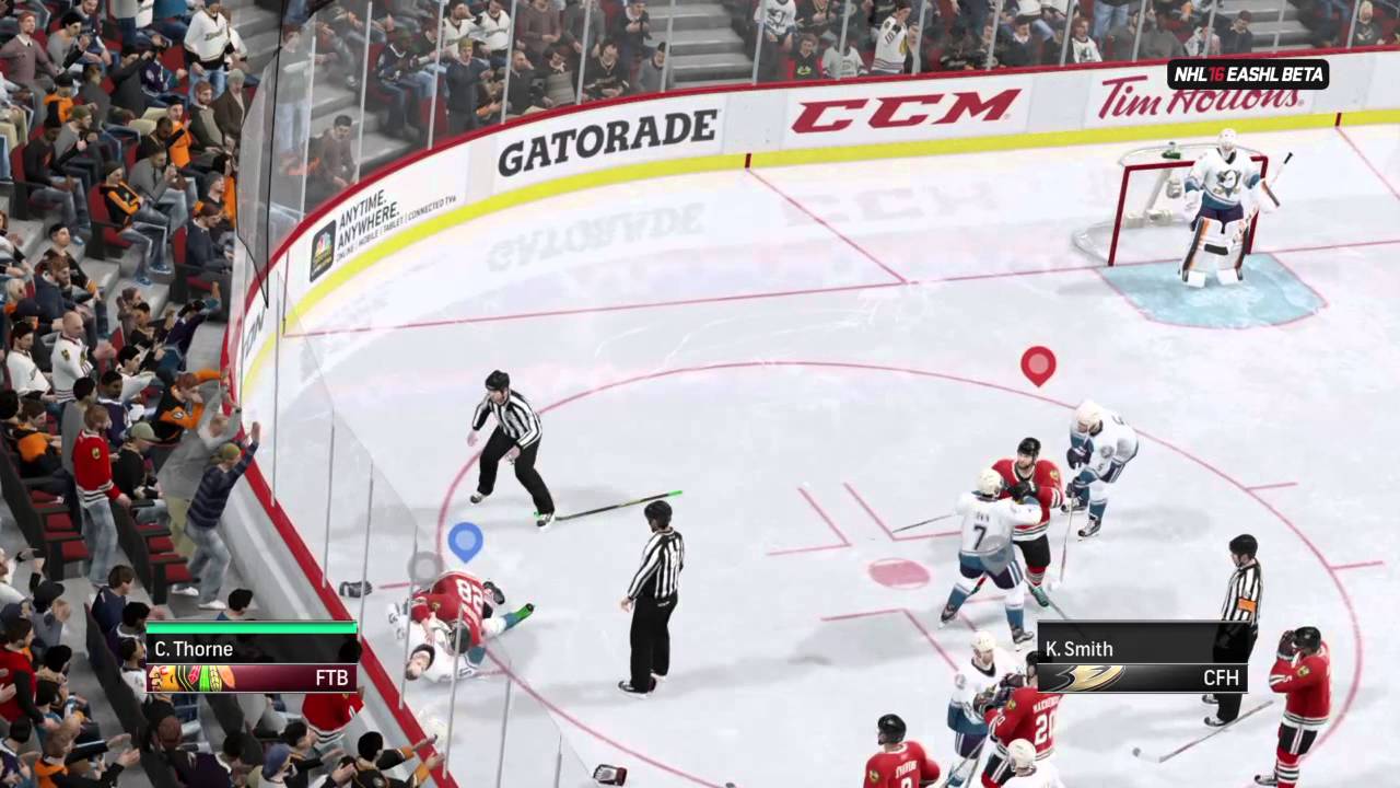 nhl 16 how to fight