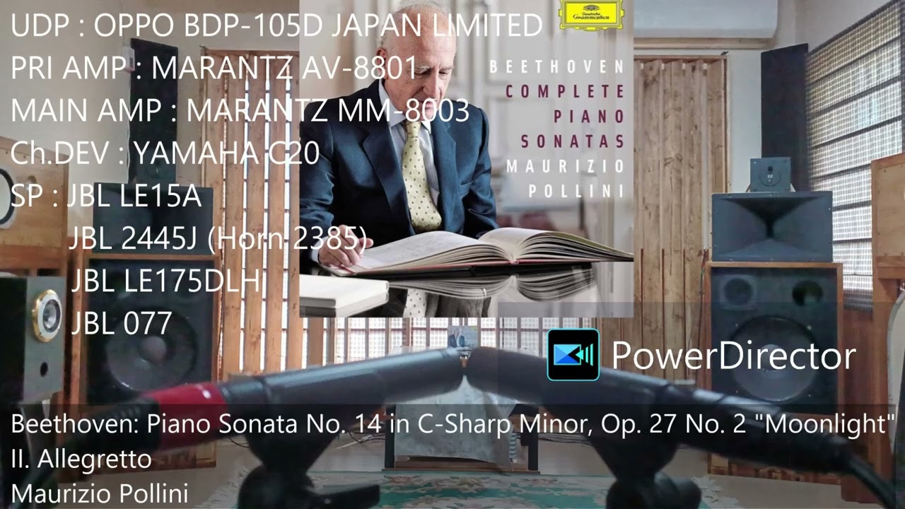 JBL LE15A+2445J+LE175+077)〇Beethoven: Piano Sonata No.14 C