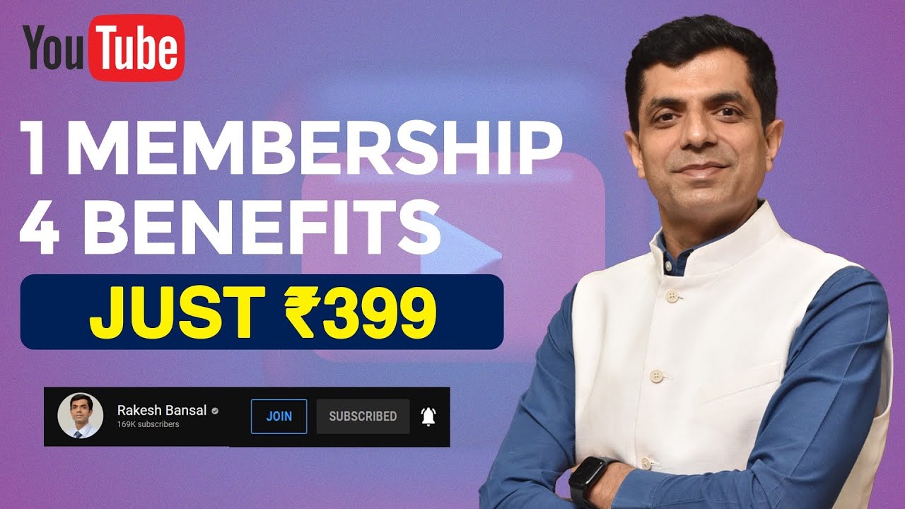 Join My Youtube Membership II 1 Membership 4 Benefits II Rakesh Bansal