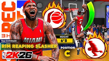 LEBRON JAMES CENTER BUILD is UNSTOPPABLE in the RANDOM REC on NBA 2K26