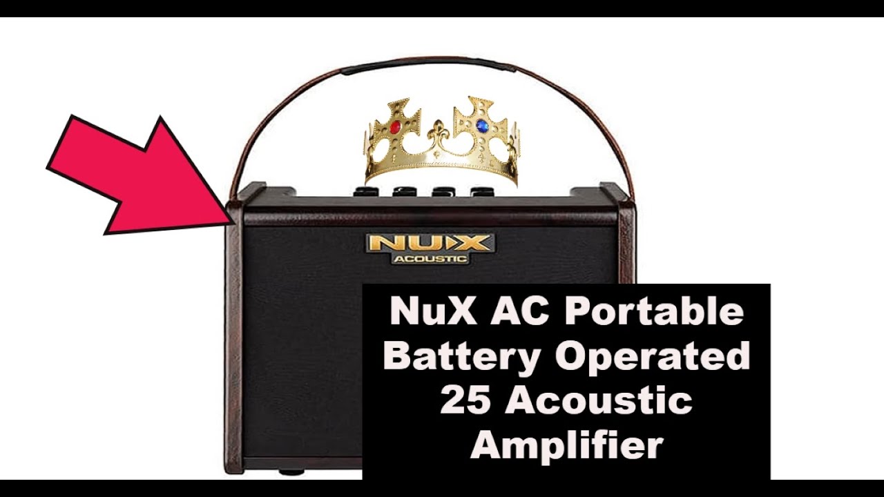 NuX AC 25 Portable Battery Operated Acoustic Amplifier 