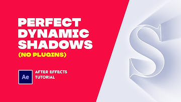 Perfect Dynamic Shadow. After Effects Tutorial