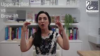 Eyelid Lift or Brow Lift ? Dr Reema Hadi explains the difference