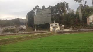 車窓風景（キハ３１形）　桂川駅ー上穂波駅　ＪＲ九州　筑豊本線（原田線）　２０１６年２月１２日