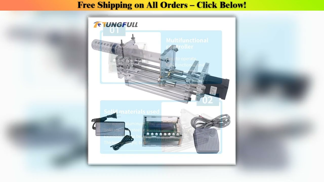 1-150ML Laboratory Micro Syringe Pump Mini Desktop Injection Pump Liquid Glue Dispenser Electric