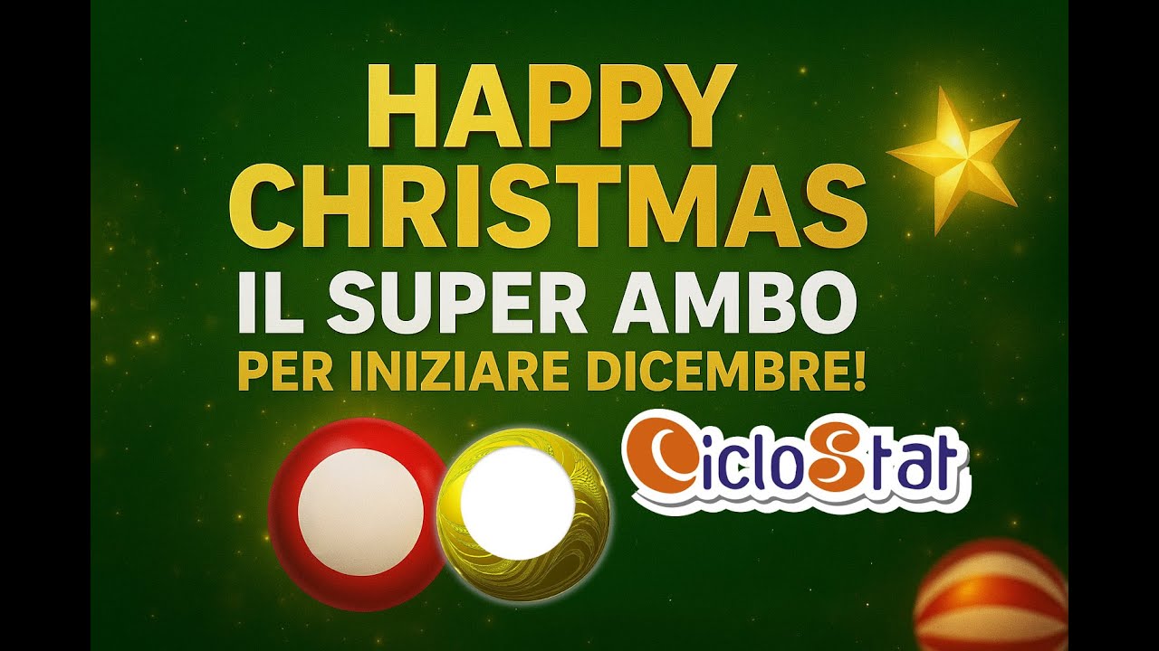 HAPPY CHRISTMAS: IL SUPER AMBO PER INIZIARE DICEMBRE!