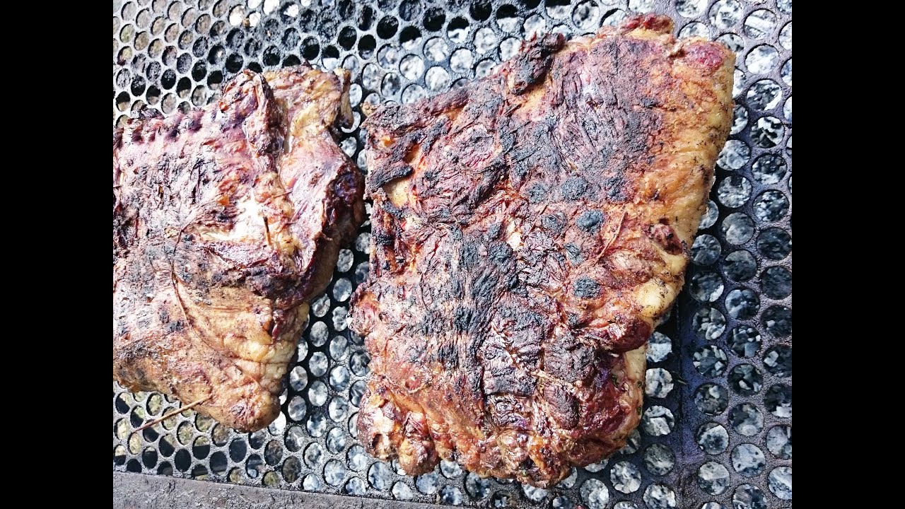Vacío relleno con roquefort a la parrilla - YouTube