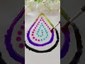 Colour drops mixing Rangoli with |#funny #art #drawing #colors