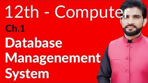 ICS Computer Part 2, Ch 1 - Database Management System - Inter Part 2 Computer