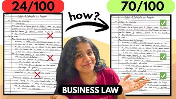 Complete ROADMAP for Business Law ANSWER WRITING & LEARNING 💪 | EXAM TIPS | CA FOUNDATION