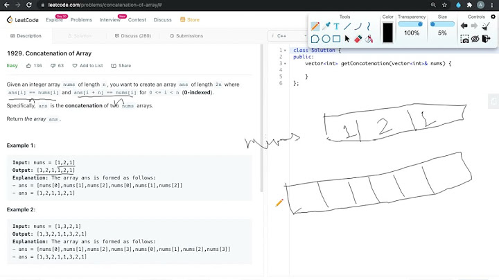 Concatenation of Array| LeetCode 1929 (Easy)| English
