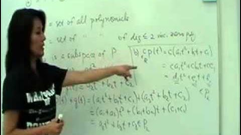 Subspaces of a Vector Space   YouTube