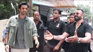 Ranbir Kapoor's MACHO ENTRY With Sanju Baba At Sanjay Dutt Biopic Sanju Trailer Launch