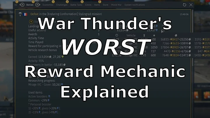 "Useful actions" explained in War Thunder