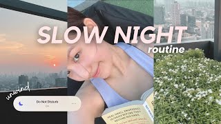 SLOW NIGHT ROUTINE | relaxing&unwind, cozy, skincare, haircare