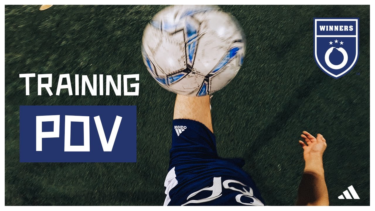 POV تمرين كرة قدم في أكاديمية وينرز لكرة القدم