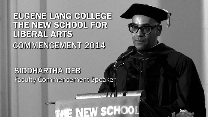 Siddhartha Deb | Keynote Faculty Speaker 2014 | Eugene Lang College