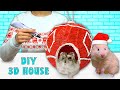 Christmas  Ball as a House For Hamster | DIY 3D Pen