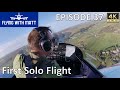 4K Flying With Matt - First Solo Flight As A Pilot - NPPL - EV97 Eurostar - Microlight
