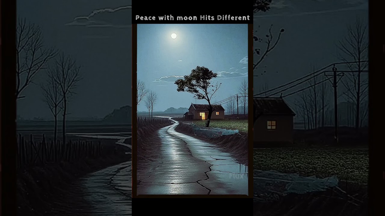 Nostalgic Village Beautiful Night Scene 😮‍💨