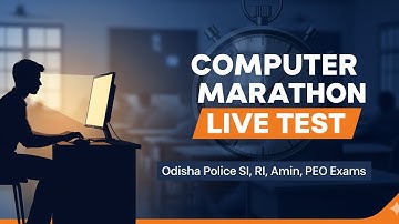 🚀 COMPUTER MARATHON LIVE TEST for Odisha Police SI, RI, Amin, PEO! | 500+ MCQs & trick