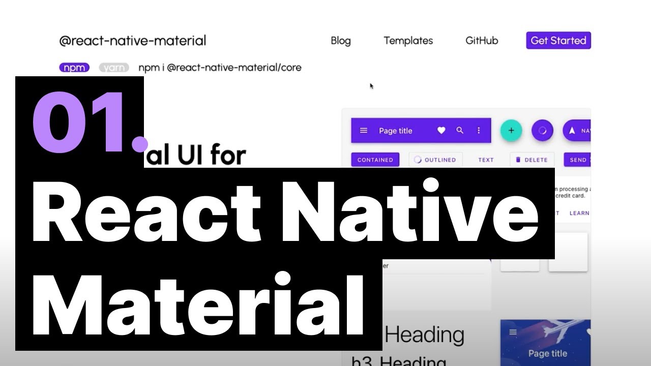 React Native Material | 01. React Native Material kütüphanesinin ...