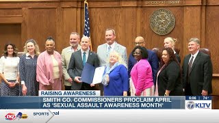 Smith County Commissioners proclaim April 2026 Sexual Assault Awareness Month