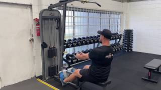 Seated Cable Row demonstration