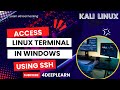 How to access linux server from Windows machine using secure shell (SSH) || kali linux #linux #kali