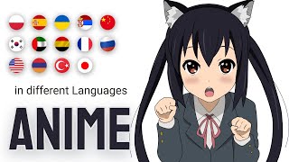 Anime in different languages meme