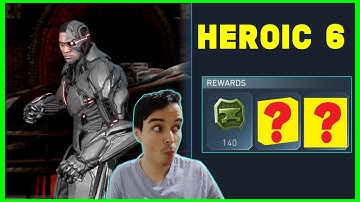 Heroic 6 Boss Cyborg Down + Rewards Injustice 2 Mobile Advent Of Chaos Solo Raid