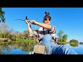Catching MONSTER BASS Nearly Every Cast From Kayak!!