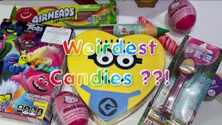 Trying the weirdest candies + Haul the craziest candy ever Desserts for food lovers *ASMR