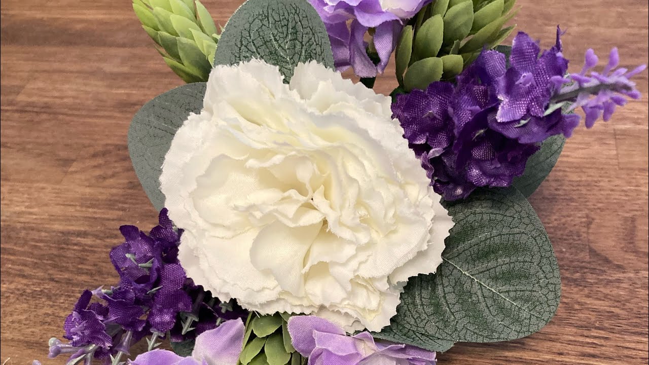 How to make an artificial buttonhole YouTube