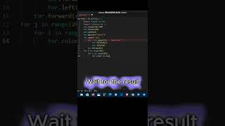Mesmerizing Color Symphony: Watch as Shapes Dance to the Beat of Code!#shorts #short #python