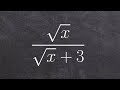 Dividing Radicals Using Conjugates - MathHelp.com - YouTube