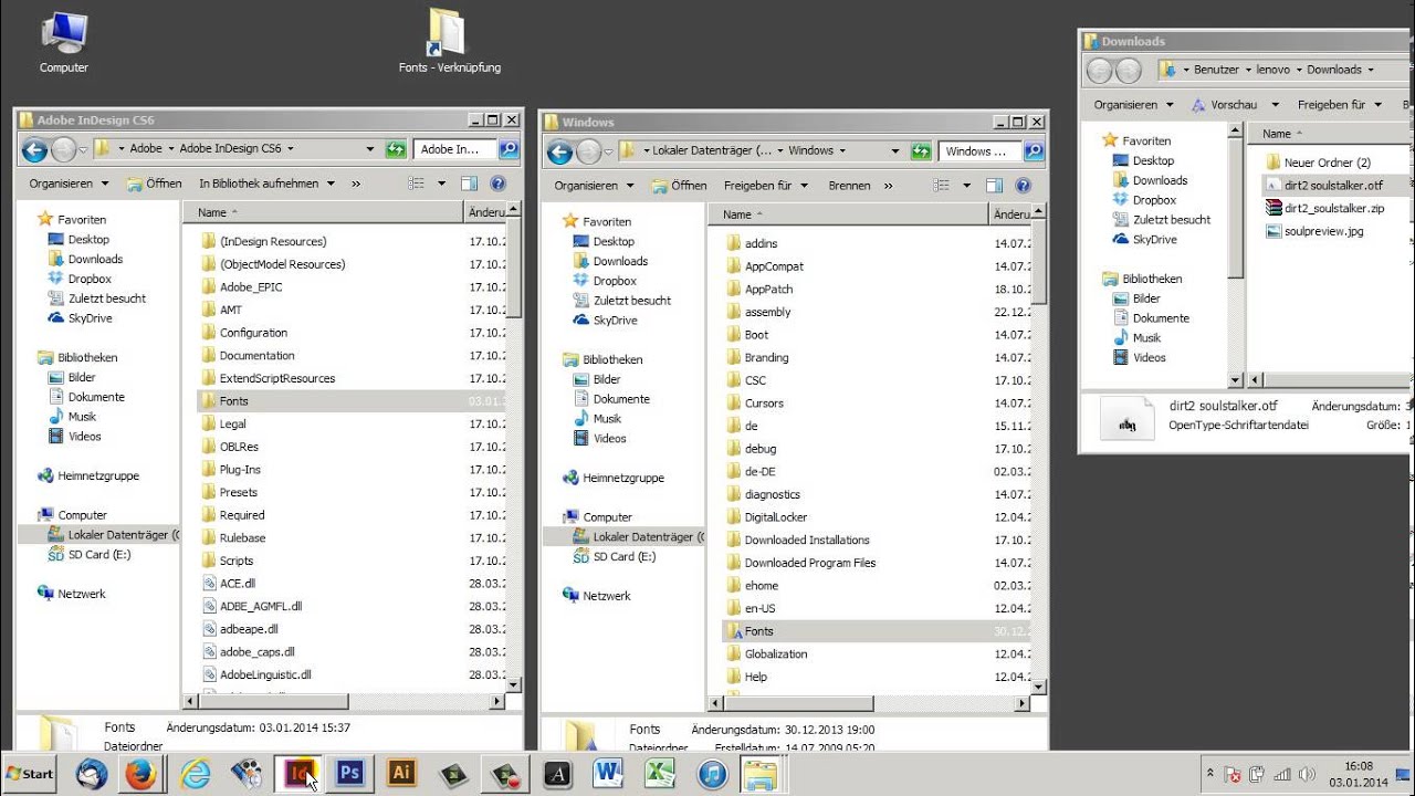 1 1 7 Webfont In Indesign Installieren Youtube