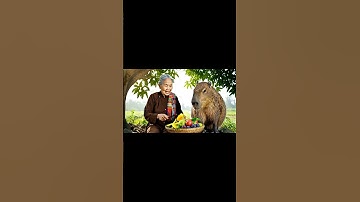 Capybara thưởng thức xoài chín cây  #capybara #haihuoc #batamvacapybara