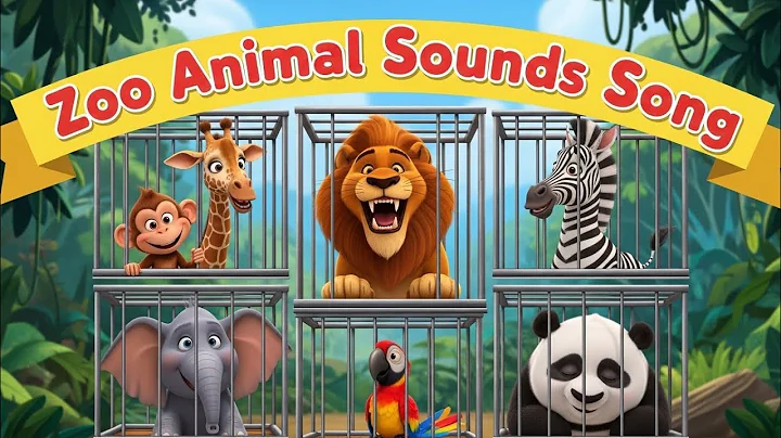 Zoo animal Sounds Song | Learn animal Names and Sounds | Kids Nursery Rhyme 