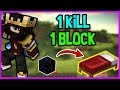 1 KİLL 1 BLOCK CHALLANGE ! - MINECRAFT BEDWARS