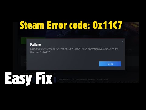 How To Fix Steam Error code: 0x11C7 (Easy Fix)